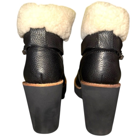 Coach Kenna Shearling Wedge Booties – Size 8 – Excellent Condition - Picture 4 of 9